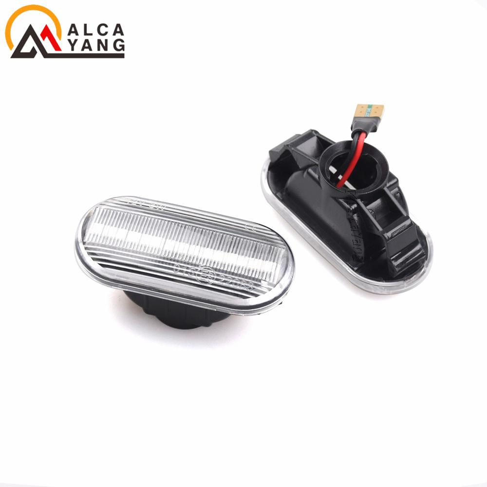 Car Dynamic Side Marker LED Turn Signal Light For Nissan Cube Z11 Tiida C11 Note E11 NE11 Micra K12 NP300 Navara D40 Qashqai J10