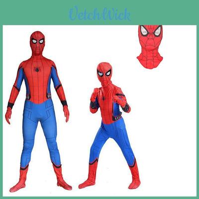 High Quality Durable Homecoming Spiderman Costume Tights Suit For Kids And Adults