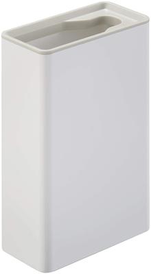 Yamazaki Jitsugyo Flushable Toilet Brush Stand Plate White Approx. W5.5XD11XH17cm Plate Toilet Brush Case 4857