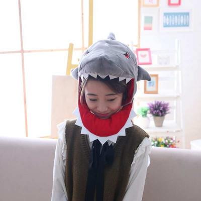 Prop Comfortable Shark Outfit Funny Design Unique Design Cap Cosplay Headdress Cosplay