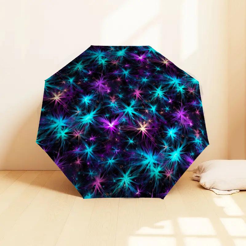 1pc space nebula Pattern Umbrella  Automatic Opening and Closing Umbrella, High quality Umbrella, Ideal Gift for Her 219