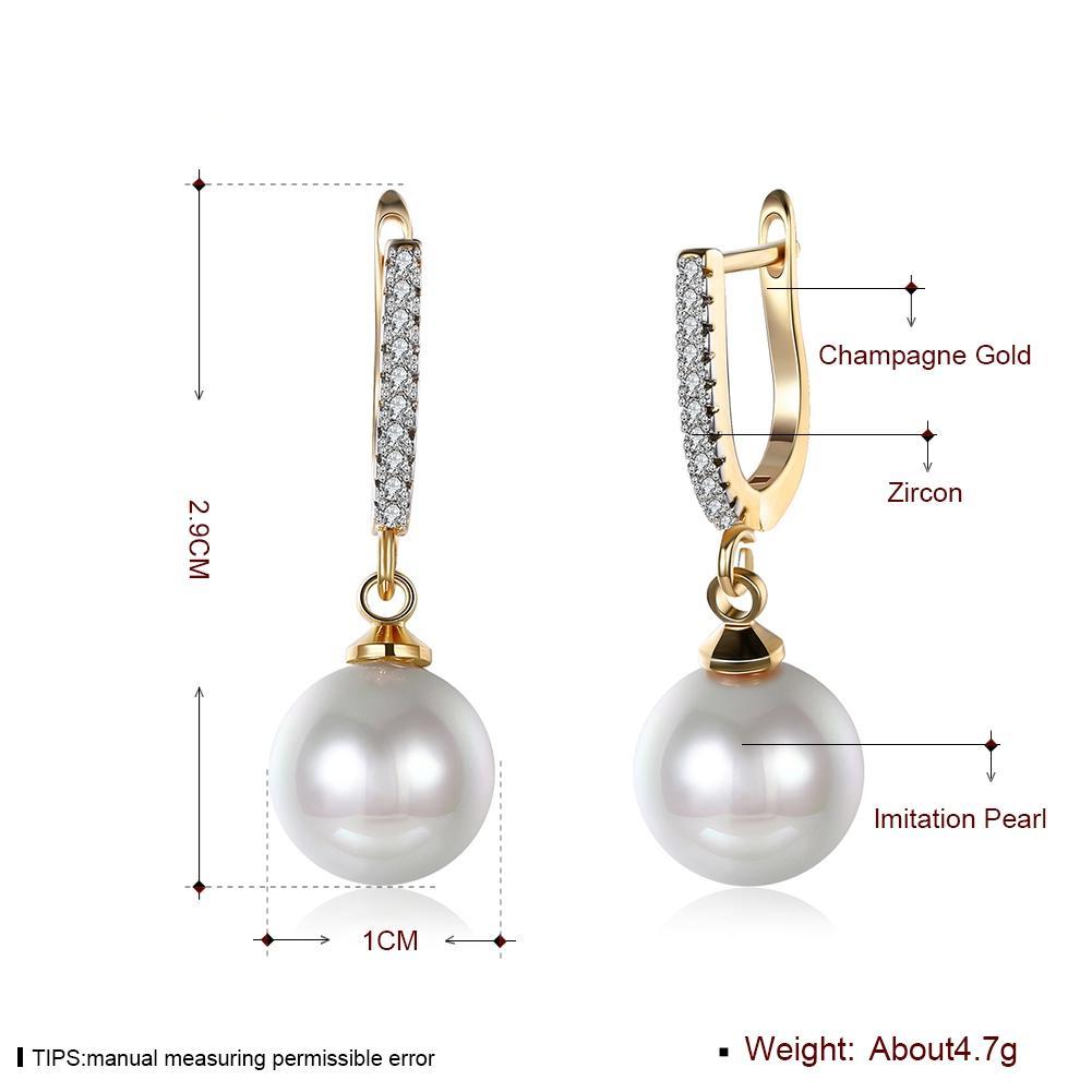 Earrings Freshwater Pearl Gemstone Drop Earring Fine Jewelry For Female Wedding Gift