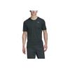 adidas Solid Color Brand Logo Printed Round Neck Short Sleeve T-Shirt Men Tops Green HJ7237