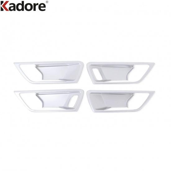 For Ford Kuga Escape     2024 Carbon Fiber Car ide Inner Door Handle Bowl Cover Trim Interior Accessories