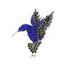 New Diamond Hummingbird Brooch - Stylish Animal Pin for Women's Fashion Clothing