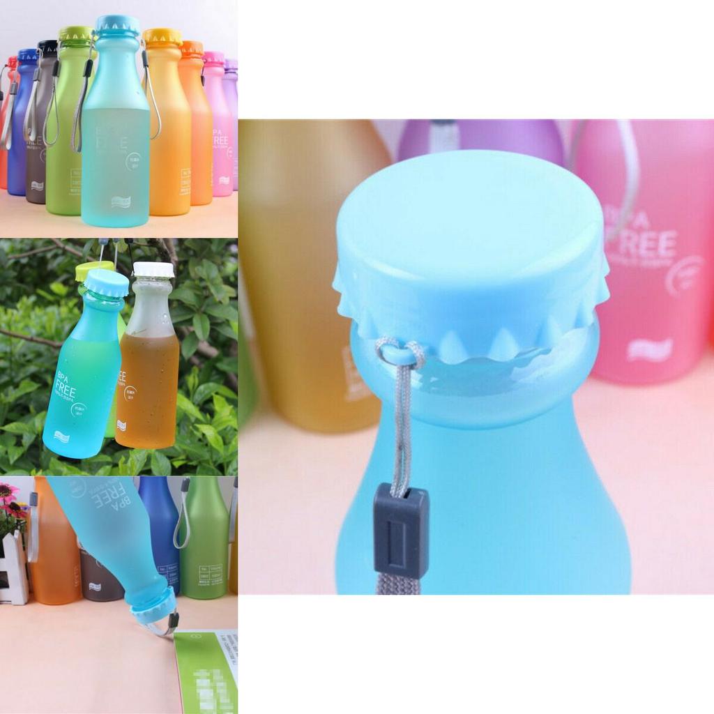 Robuste, auslaufsichere, tragbare Sport-Trinkflasche 550 ml für Radfahren und Camping