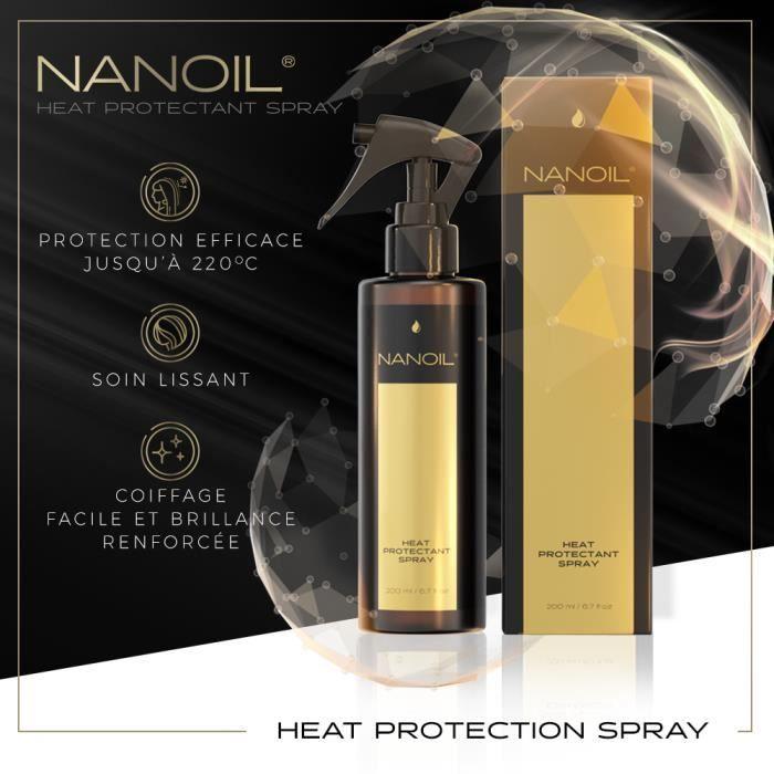 Soin Thermo-Protecteur À Vaporiser Nanoil Heat Protectant Spray 200ml - Spray Capillaire Thermo-protecteur