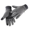 Warm Gloves Men's Polar Fleece Autumn and Winter Outdoor Cycling Sports Plus Velvet Windproof and Cold-proof Anti-slip Touch Screen Gloves