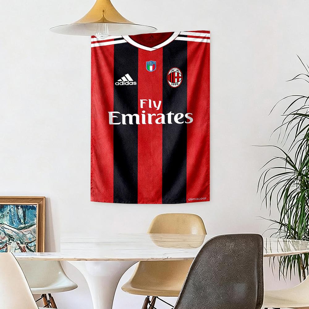 Ac Milan Wall Decor Tapestry Art For Pet Memorial Birthdaywedding Party Backdrop Family Gift