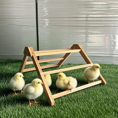 Percha para Gallinero para Aves de Corral de Traspatio Exterior Juguete Suministros para Gallinero Soporte de Madera Gimnasio