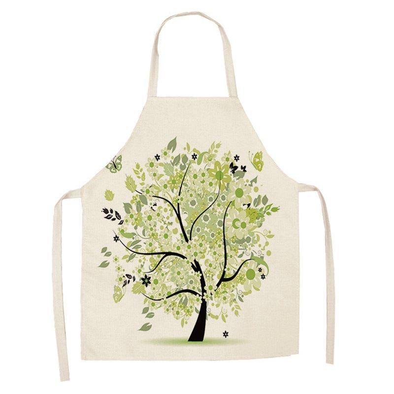 Cute Cartoon Animal Print Apron, Kawaii Cat & Owl Design, Kitchen Cooking Bib Multiple Sizes Available, Perfect for Baking Home
