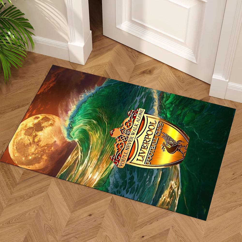 Liverpool Area Rug Suitable for Study Room Kitchen Playrooms Dormitory Anti-slip Rug Anime Office Decor Perfect Gift for Women Men