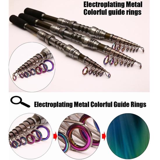 Telescopic Fishing Rod 98% Carbon Fiber Sea Rod Pole Fishing Tackle Gear