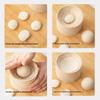 Herramienta de Madera para Hacer Masa de Empanadillas Redonda Molde para Hacer Envolturas de Empanadillas Herramienta Reutilizable para Presionar Masa Diy