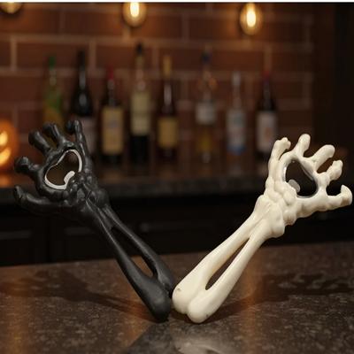 1 Stück Skelett Hand Flaschenöffner - Horror-Themen Gusseisen Bieröffner, Perfekt für Halloween-Partys & Streiche, Barzubehör