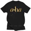 Cotton Teeshirt T Shirts New A-ha Band Logo Pop Rock Legend Mens Black T-Shirt Size S To 3XL Male Short Sleeve Casual Tops