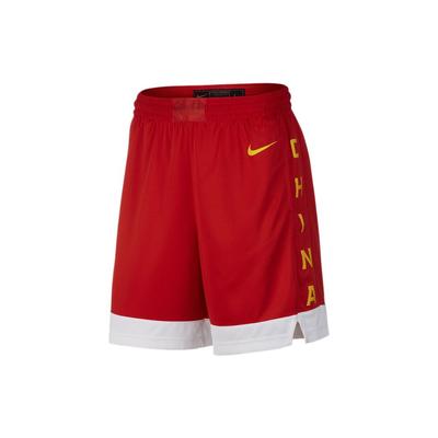 China Team Letter Logo Farbblock Basketball Shorts Herren Unterteile Rot AV3830-637