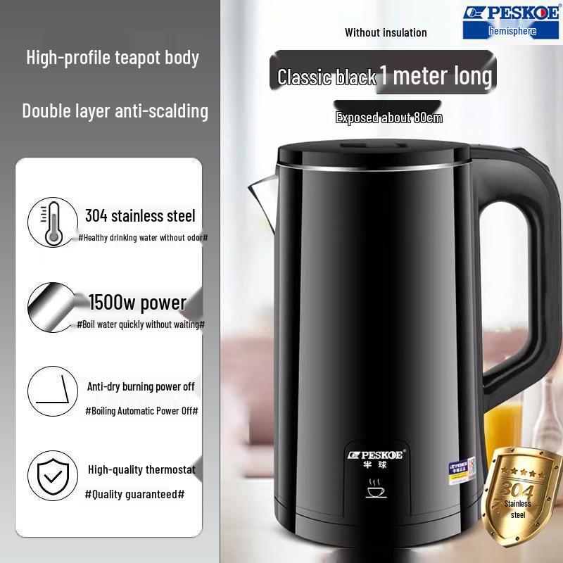 

Positive Hemisphere 304 Stainless Steel Electric Kettle - Automatic Power-Off, Large Capacity, Anti-Dry Burning for Household Use. 61-6000 units
