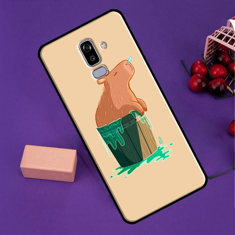 Capybara Spa Case For Samsung Galaxy J7 J5 J3 2017 J1 A3 A5 2016 A6 A8 J4 J6 Plus A7 A9 J8 2018 Cover