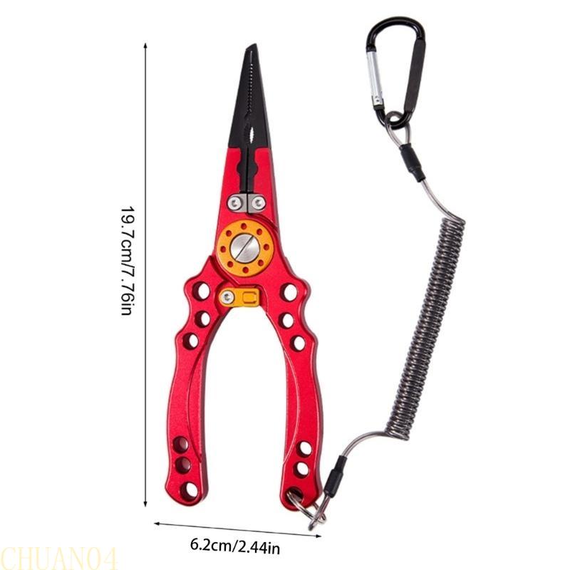 A1A2 Portable Small Fishing Pliers Scissors Cutting Fish Line Tongs Aluminum Alloy Hook Remover Fish Line Cutter Easy to Use
