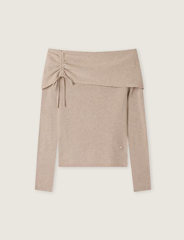 ROEM Off-Shoulder Sweater_Rmkag12R12