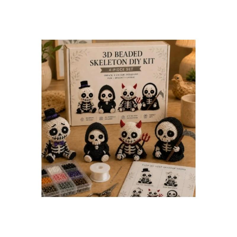 Diy 3d Bead Kit With Cartoon Gnome Figurines For Handmade Gift Creation