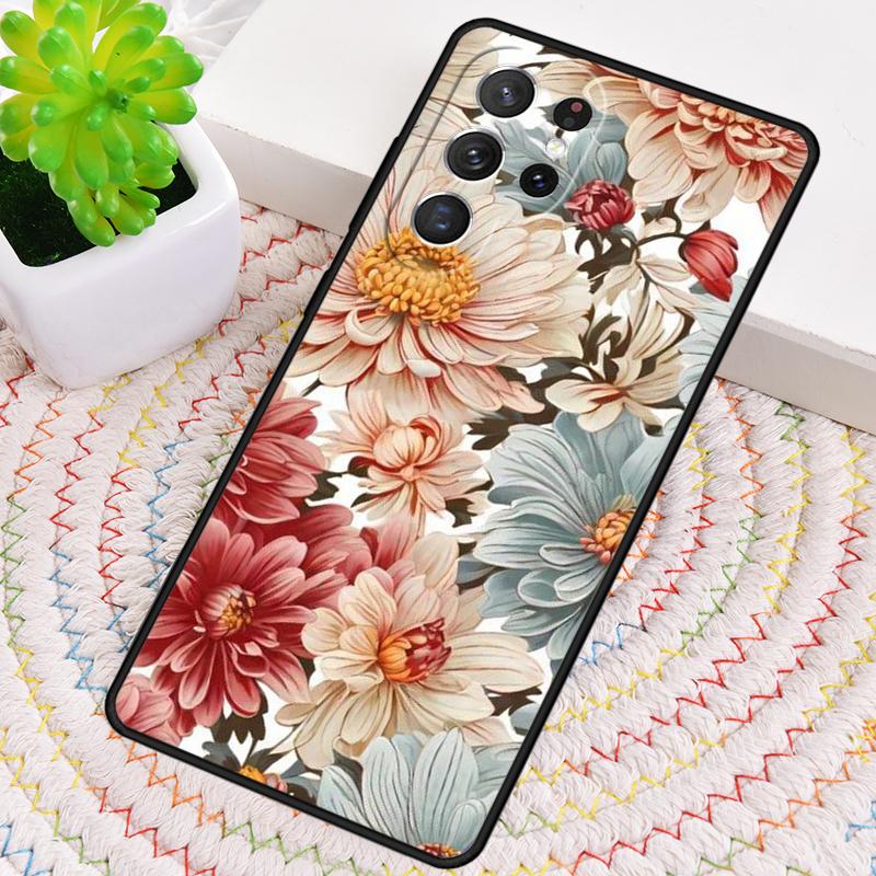 Chrysanthemum Phone Case for Samsung Galaxy note 10 pro S26 Ultra S23 S24 FE S25 S21 S22 PLUS shockproof Cove