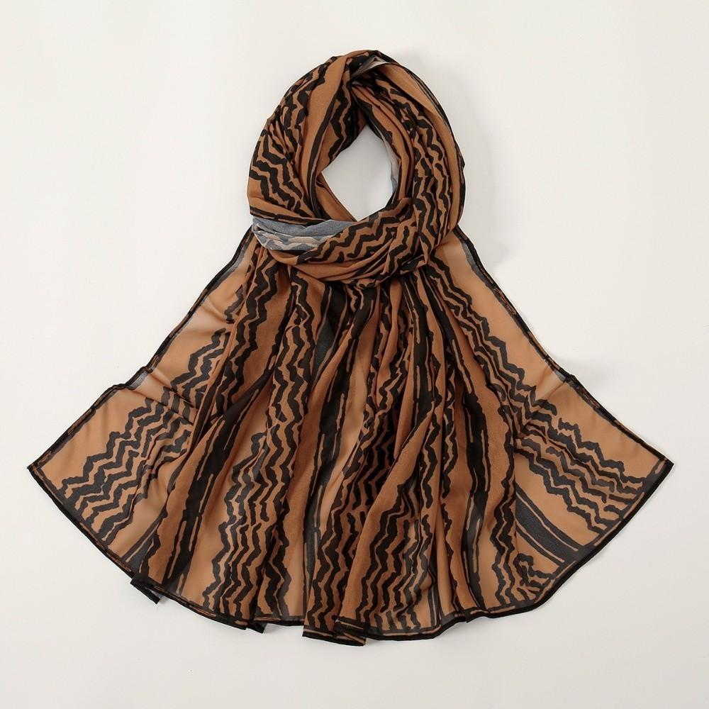 Plaid Print Keffiyel Headscarf Sunscreen Islamic Headscarf Fashion Chiffon Hijab Scarf  Party