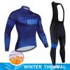2025  Winter Thermal Fleece Cycling Jersey Set Man's Long Sleeves Cycling Kits Mountain Bike Jersey Road Bike Cycling Suit