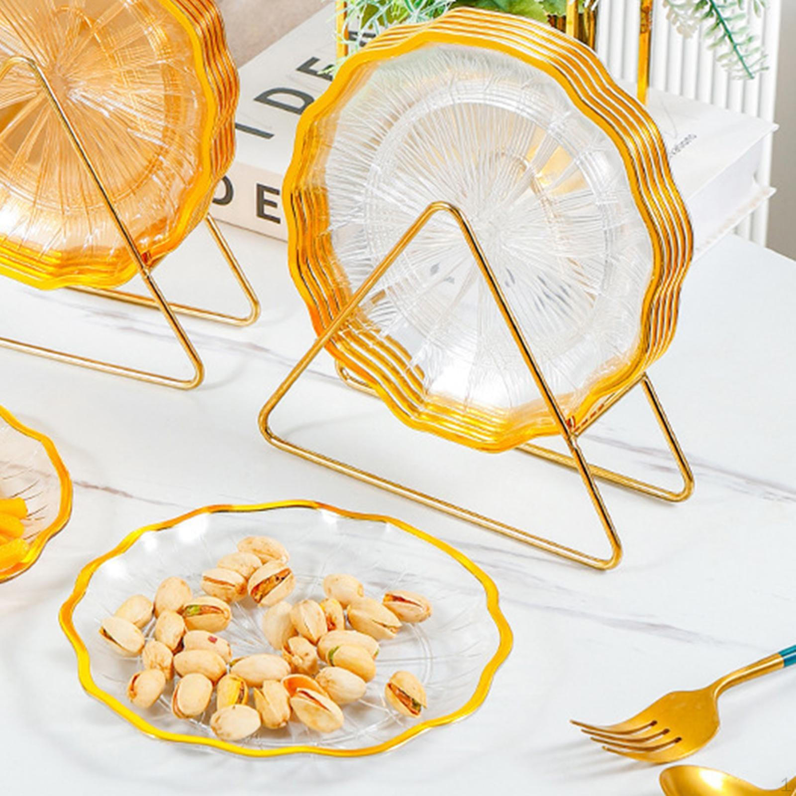 

Набор из 6 тарелок для ужина, многоразовые тарелки для закусок и десертов для использования дома и на открытом воздухе чистый