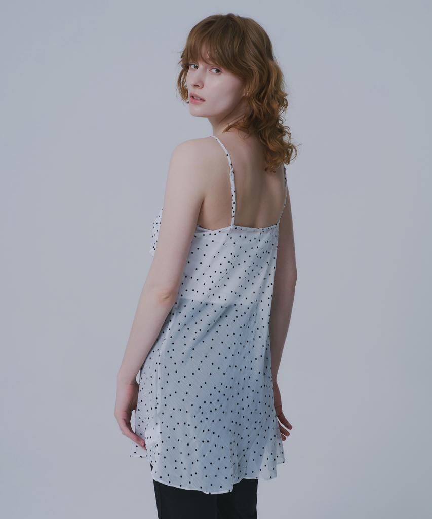 War For Woman Whd-01 Dot Frill Dress_Ivory