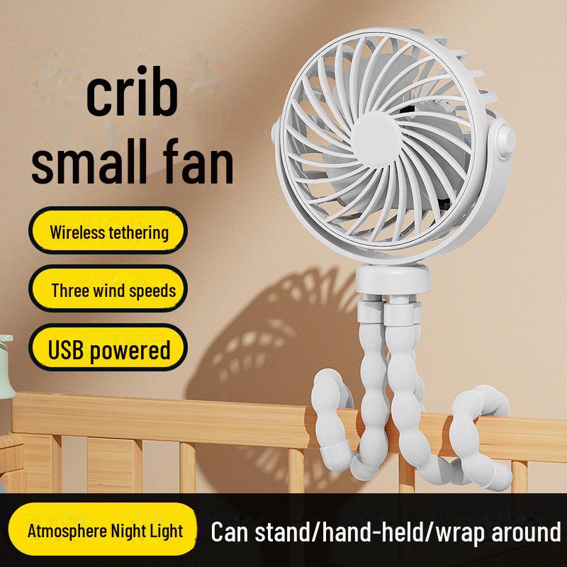 

Бесшумный вентилятор с USB-зарядкой и креплением для использования в офисе, дома и на улице 13.5*10.5*5 cm [Gift Box]