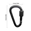 1PC Aluminum Alloy Carabiner Safety Buckle Keychain With Lock Climbing Button D-shape Carabiner Camping Hiking Hook Multi Colors