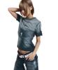 AAKAM Dirty Mist Roll-Up Half Top (Navy)