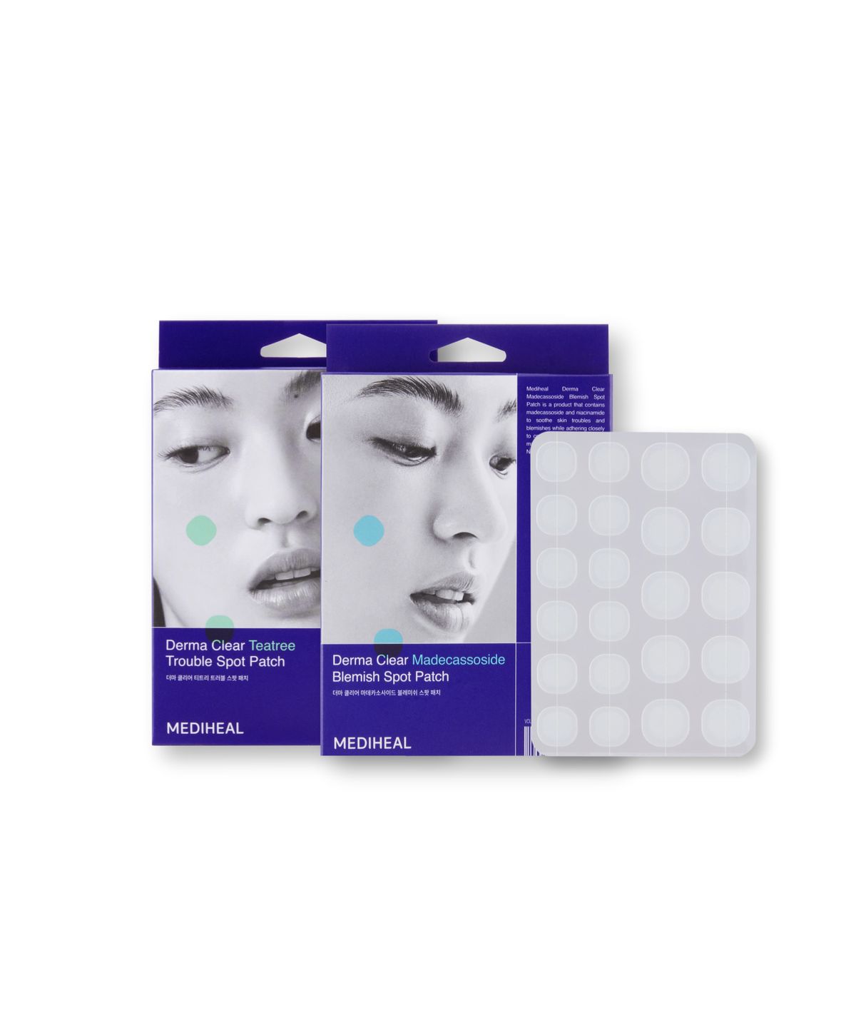 Derma Clear Trouble Spot Patch 132 Sheets Choose 1 of 2 (Tea Tree/Madecassoside) Tea tree