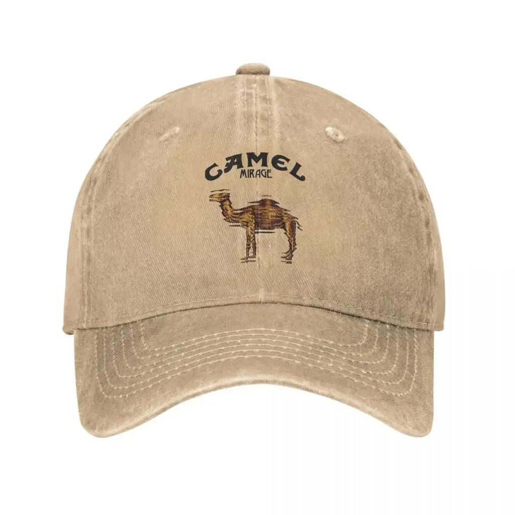 Doplňky velbloud Pánské Dámské Trucker čepice Zvířecí Opotřebované Prané Čepice Klobouk Vintage Venkovní Běh Golf Nastavitelný Střih Pokrývka hlavy