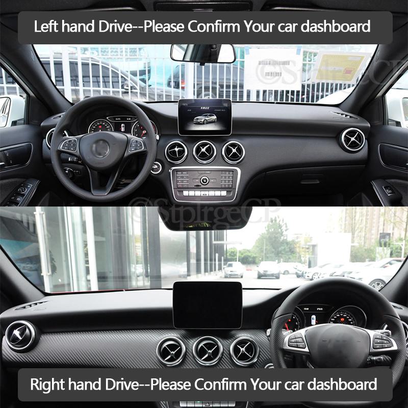 Anti-Slip Mat Dashboard Cover Pad Sunshade Dashmat Carpet Accessories A-Klasse A160 A180 A200 A45 for Mercedes Benz A-Class W176