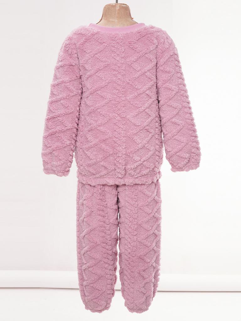 Inhzoy Grenouillère Pyjama Flanelle Enfant Capuche – Combinaison Hiver Chaud Zippée Fille Garçon, Douce Et Confortable Pour Nuit Et Maison