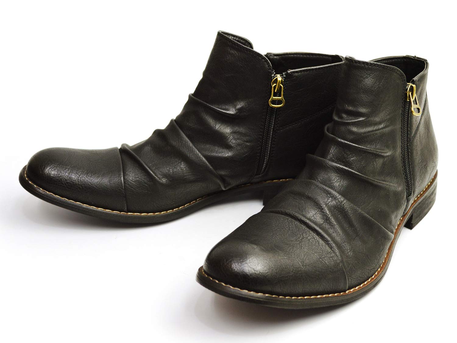 

Ботинки Gino Drape Short Engineer Drape Work на двойной молнии сбоку, чукка, кожа, размер 26 см, ботинки, ботинки, ботинки, ботинки, мужская обувь, ze2789, черный, чёрный