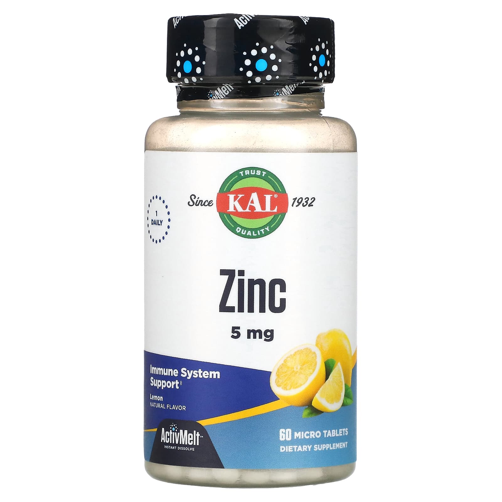

KAL, zinc, sweet lemon, 5mg, 60 microtablets