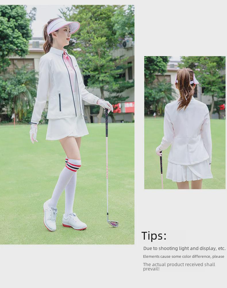 Yeni Kadın Golf Ceket - Sonbahar/Kış, Rüzgar Geçirmez, Su Geçirmez, Dar Kesim, Sıcak, Rahat Spor Stili