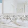10 Pieces Frosted Matte Film Tile Stickers Kitchen Bathroom Decorative Wall Stickers Waterproof Oil Resistant Wall Stickers