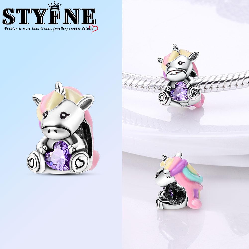 Copper Pink Bow Elephant Bear Hug Heart Animal Charm Beads Fit For Original Bracelet Exquisite Diy Birthday Jewelry