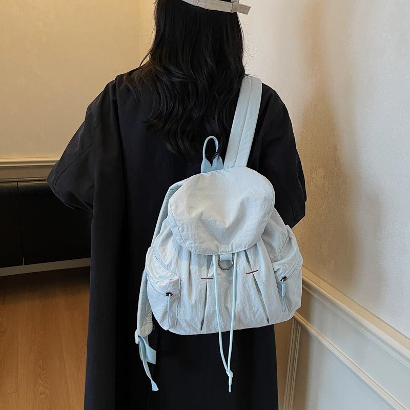 Schoolbag Japanese Travel Ultra Lightweight Backpack Niche Design Outdoor Camping Backpack Withdrawal Color Contrast Backpack Women