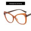 TR90 Colorblock Cat-Eye Anti-Blue Light Eyeglass Frame, 2022 European & American Trendy Style Glasses.
