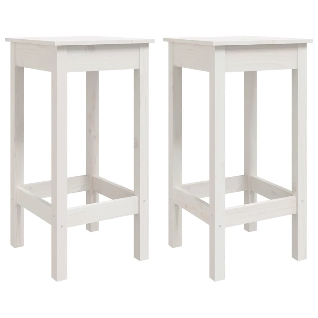 Vidaxl 3-Cz. White Pine Wood Garden Bar Furniture Set