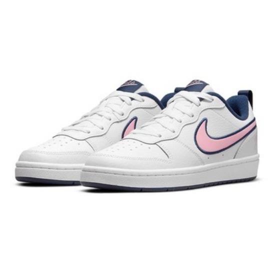 Nike Court Borough Low 2 SE1 White Blue Pink GS DB3090-100