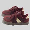 Belle winter cotton shoes two cotton warm niche board shoes 2026 Korean version velvet retro German training shoes