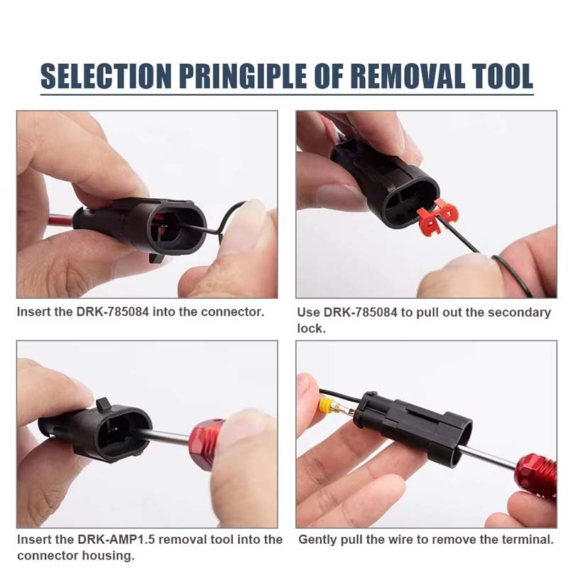 2 Pin Connector Waterproof Connector Male and Female Way 20AWG Wire Suitable for Car Truck Boat Other Wire Connection