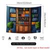 2D Library Bookshelf Backdrop Cloth for Bookworm Themed Photo Booth Background